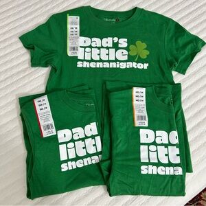 Celebrate It Green Kids Tee - Dad's Little Shenanigator 3 t-shirts